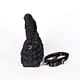 black quilted bag